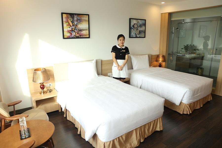 Ha Huy Hotel Ha Tinh Esterno foto